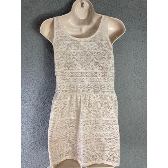 Kirra Women’s XS White Crochet Summer Dress Sleeveless Short Beach Boho Style - Picture 10 of 10